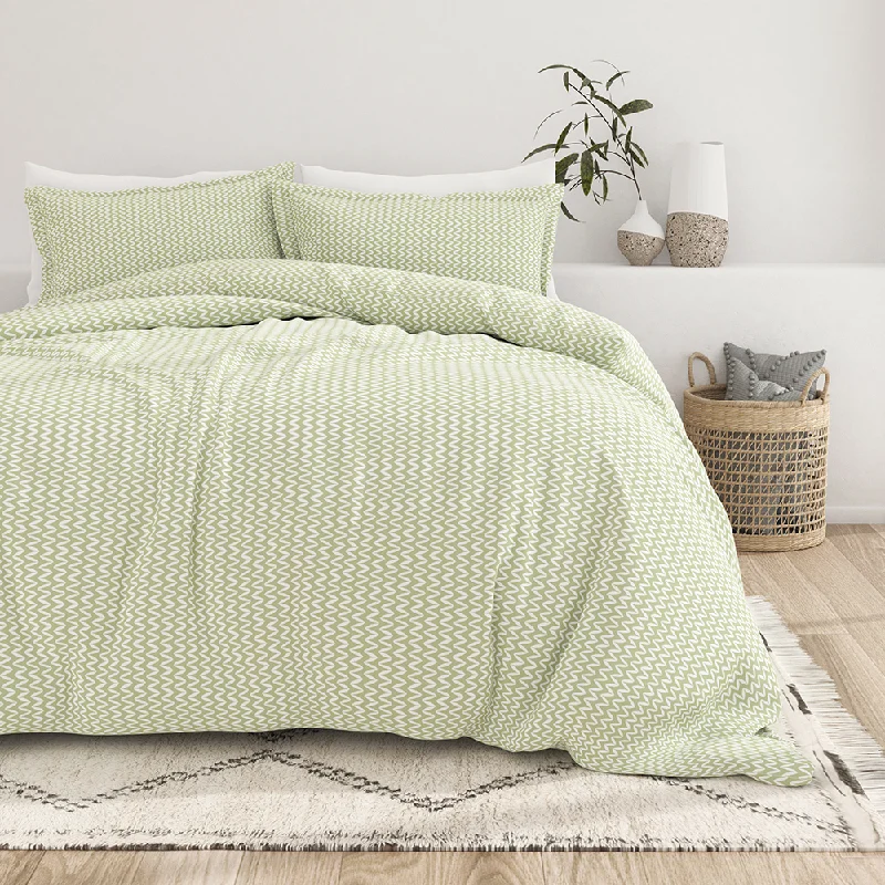 Floral - printed duvet covers for a romantic and feminine touchPuffed Chevron Pattern 3-Piece Duvet Cover Set Floral - printed duvet covers for a romantic and feminine touchPuffed Chevron Pattern 3-Piece Duvet Cover Set