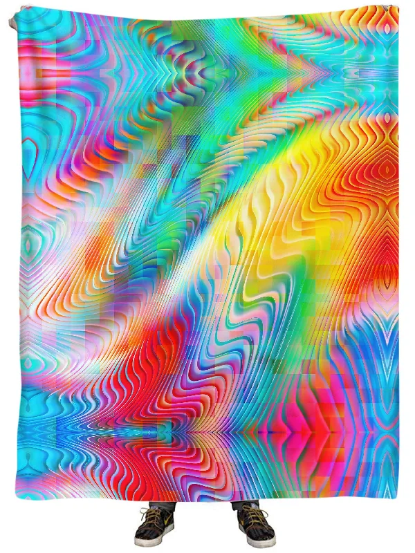 King - size blankets to cover large beds comfortablyRainbow Prism Plush Blanket