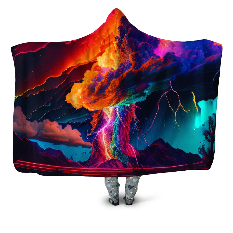 Acrylic blankets for a soft and affordable alternativeRainbow Storm Hooded Blanket