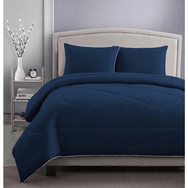 Wool - filled comforters with natural moisture - wicking and temperature - regulating featuresRBX 3-piece Microfiber Solid Color Comforter and Sham Set Wool - filled comforters with natural moisture - wicking and temperature - regulating featuresRBX 3-piece Microfiber Solid Color Comforter and Sham Set