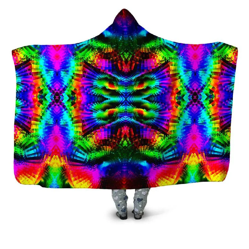 Recycled polyester blankets for an eco - conscious optionReality Breakdown Hooded Blanket Recycled polyester blankets for an eco - conscious optionReality Breakdown Hooded Blanket