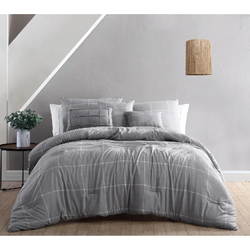 Synthetic - filled comforters like polyester for affordability and hypoallergenic propertiesRhys 5 - 6 pc Comforter Set Synthetic - filled comforters like polyester for affordability and hypoallergenic propertiesRhys 5 - 6 pc Comforter Set