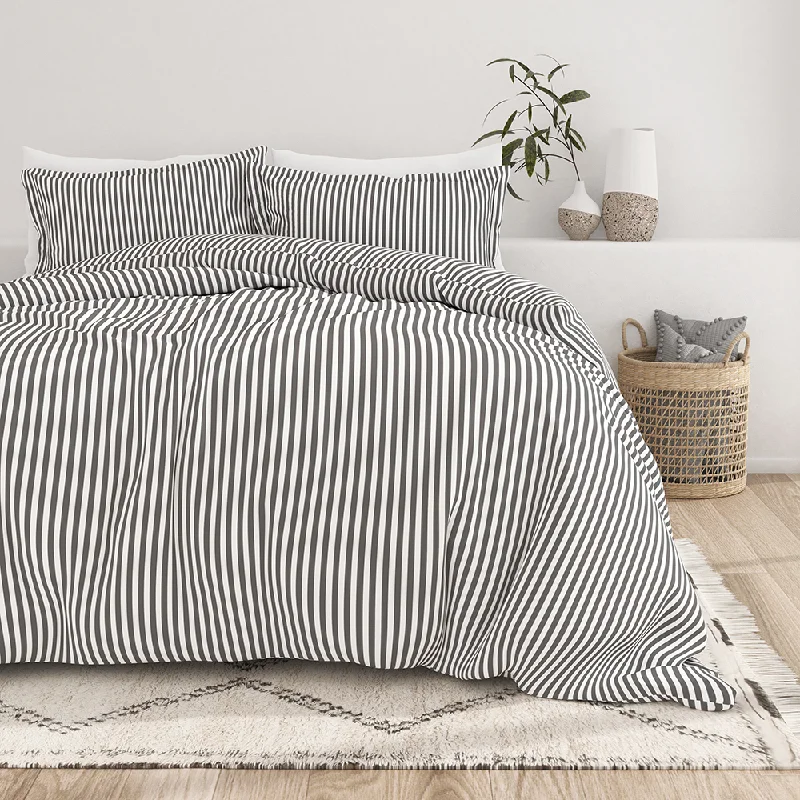 Zipper - closure duvet covers for easy removal and washingRibbon Pattern 3-Piece Duvet Cover Set Zipper - closure duvet covers for easy removal and washingRibbon Pattern 3-Piece Duvet Cover Set