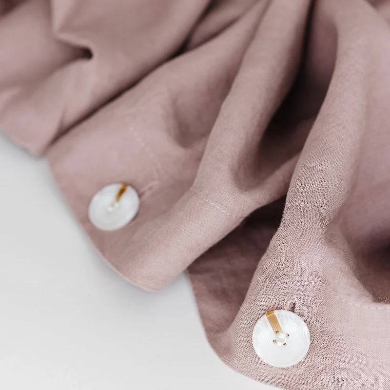 Full - size duvet covers suitable for full - sized beds in guest rooms or small bedroomsRosewood Pink Linen Duvet Full - size duvet covers suitable for full - sized beds in guest rooms or small bedroomsRosewood Pink Linen Duvet