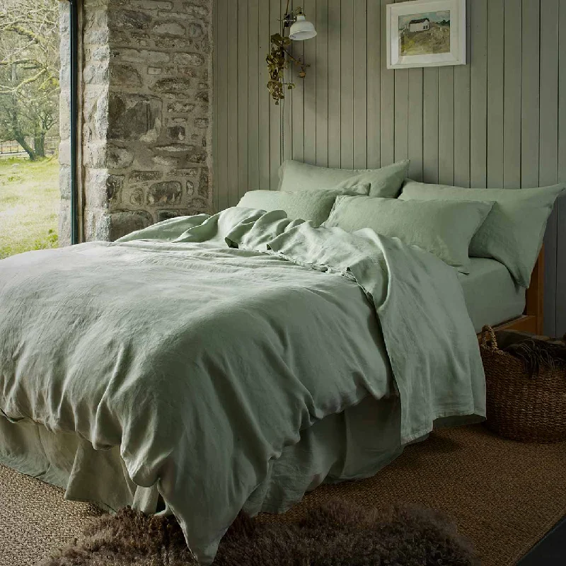 Organic cotton duvet covers for a chemical - free and eco - friendly optionSage Green 100% Linen Duvet Cover Organic cotton duvet covers for a chemical - free and eco - friendly optionSage Green 100% Linen Duvet Cover