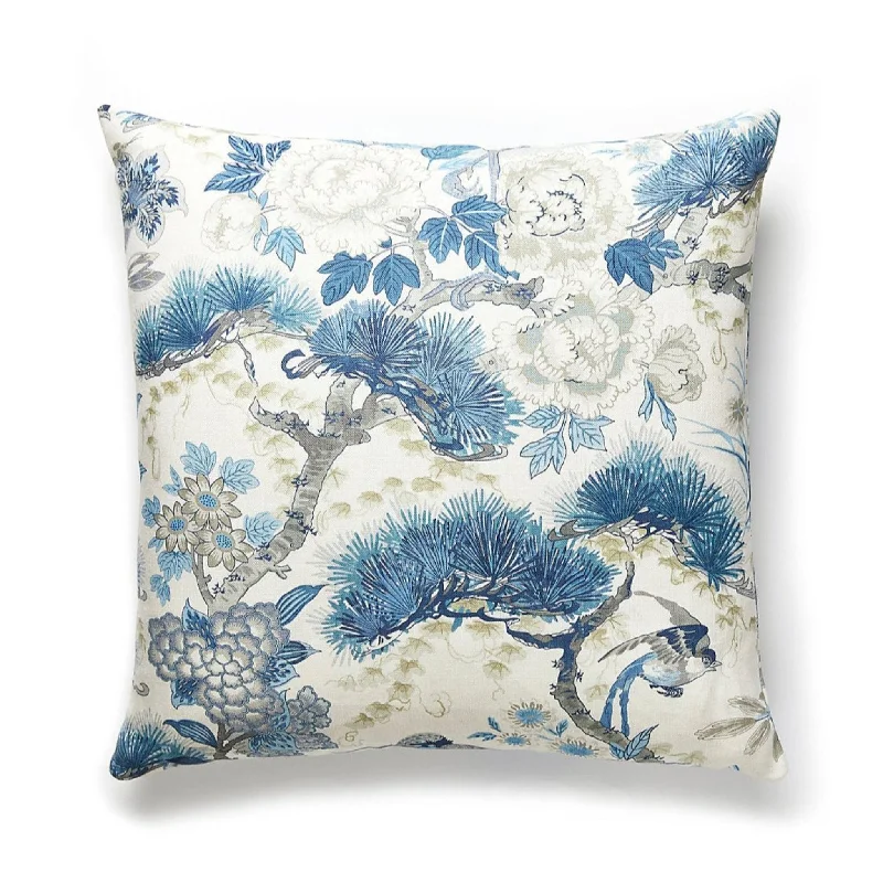 Queen - size blankets for standard - sized bedsShenyang Porcelain Print Linen Pillow Queen - size blankets for standard - sized bedsShenyang Porcelain Print Linen Pillow