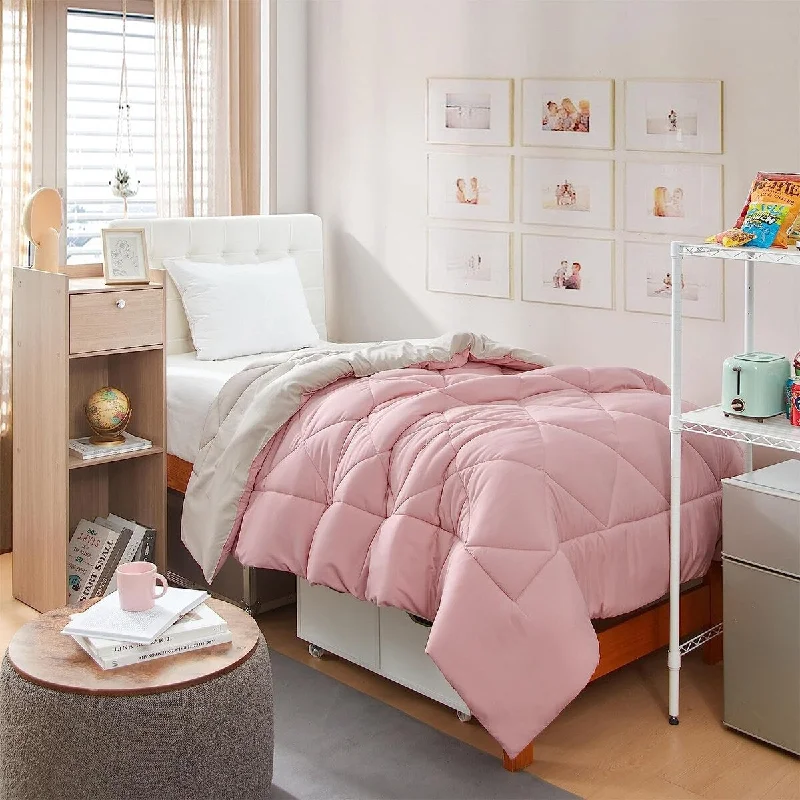 Full - size comforters suitable for full - sized beds in guest rooms or small bedroomsSilver Pink/Silver Birch Reversible Twin XL Comforter Full - size comforters suitable for full - sized beds in guest rooms or small bedroomsSilver Pink/Silver Birch Reversible Twin XL Comforter