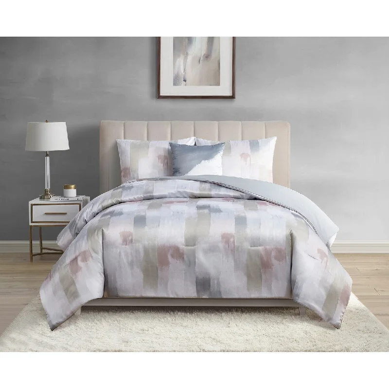 Microfiber - filled comforters that are lightweight and easy to care forSkylar Matte Satin 4 Piece Comforter Set Microfiber - filled comforters that are lightweight and easy to care forSkylar Matte Satin 4 Piece Comforter Set