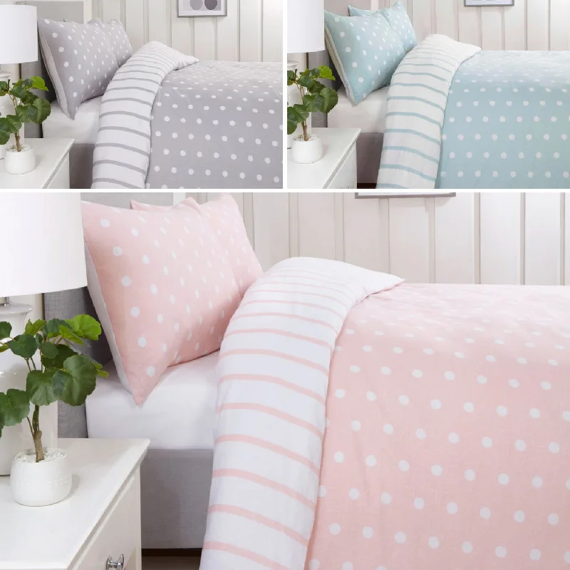 Thermal - regulating duvet covers to keep you warm in winter and cool in summerSo Soft Spots & Stripes Duvet Cover Set Thermal - regulating duvet covers to keep you warm in winter and cool in summerSo Soft Spots & Stripes Duvet Cover Set
