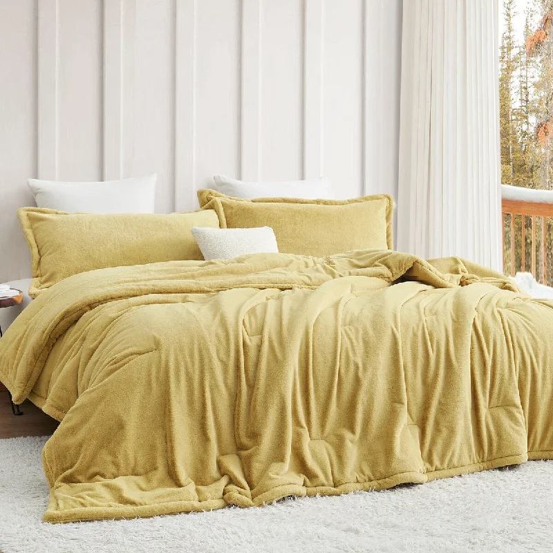 Synthetic - filled comforters like polyester for affordability and hypoallergenic propertiesSofter than Soft® - Coma Inducer® Oversized Comforter Set - Sunlight Moss Synthetic - filled comforters like polyester for affordability and hypoallergenic propertiesSofter than Soft® - Coma Inducer® Oversized Comforter Set - Sunlight Moss
