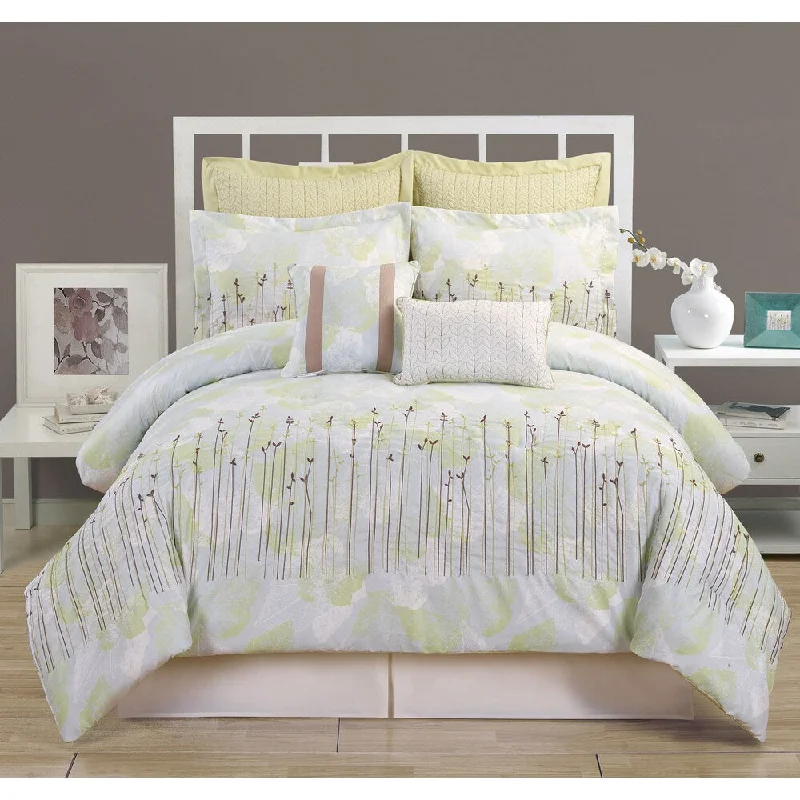 Queen - size comforters for standard queen - sized mattressesStile 8-piece Oversized Comforter Set