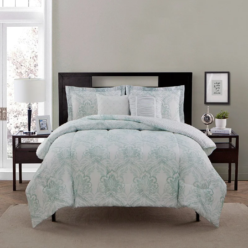 Cotton - filled comforters for a breathable and natural sleep experienceStyle Decor Courtney 5-Piece Comforter Set Cotton - filled comforters for a breathable and natural sleep experienceStyle Decor Courtney 5-Piece Comforter Set