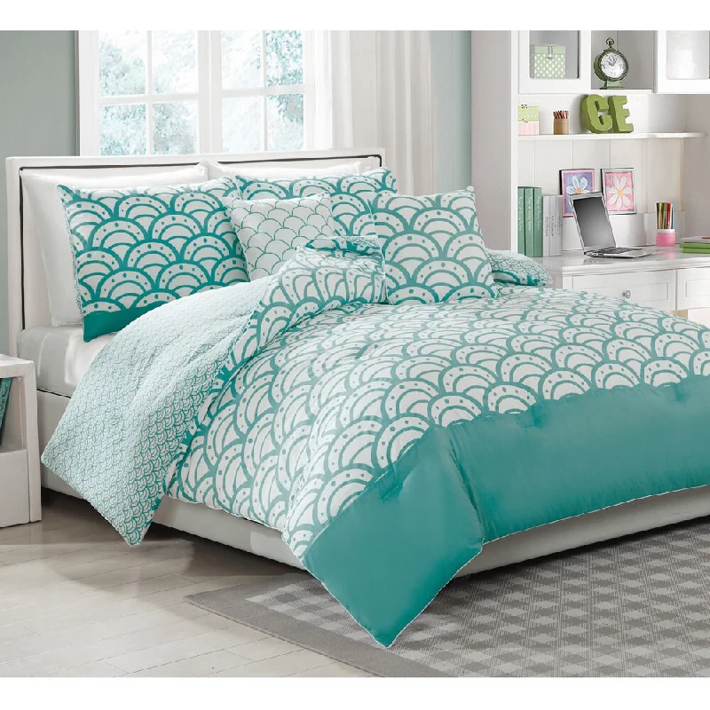 Queen - size comforters for standard queen - sized mattressesSylvana 5-piece Reversible Comforter Set Queen - size comforters for standard queen - sized mattressesSylvana 5-piece Reversible Comforter Set