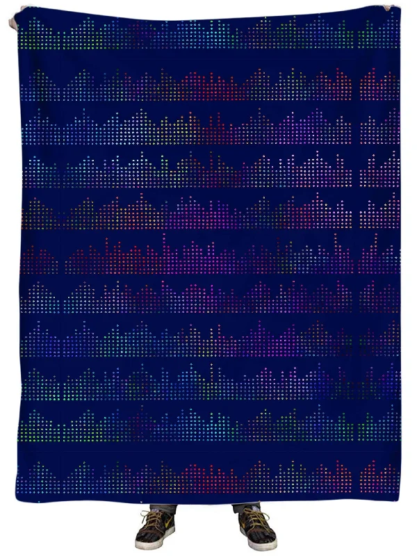 King - size blankets to cover large beds comfortablyTechno Equalizer Bars Plush Blanket King - size blankets to cover large beds comfortablyTechno Equalizer Bars Plush Blanket