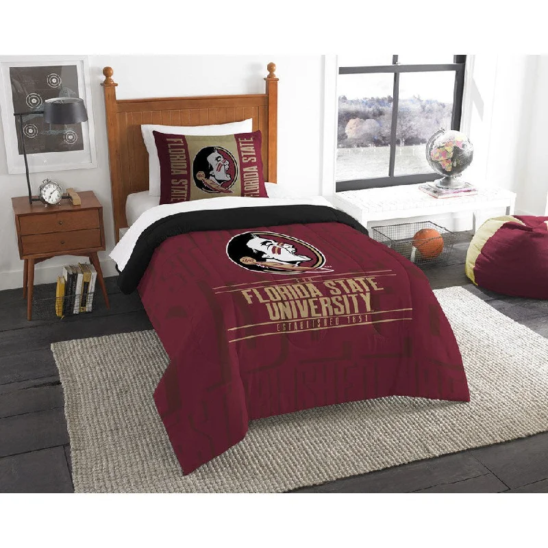 King - size comforters to fit large king - sized beds perfectlyThe Northwest Co COL Forida State Modern Take Red Twin 2-piece Comforter Set King - size comforters to fit large king - sized beds perfectlyThe Northwest Co COL Forida State Modern Take Red Twin 2-piece Comforter Set