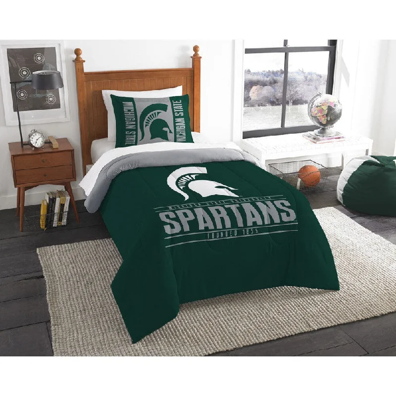 Silk - filled comforters for a luxurious and smooth touchThe Northwest Company Michigan State Twin 2-piece Comforter Set Silk - filled comforters for a luxurious and smooth touchThe Northwest Company Michigan State Twin 2-piece Comforter Set