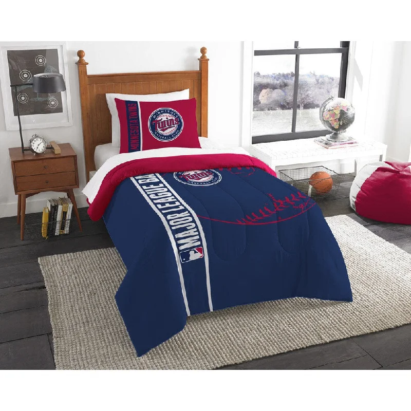 Goose down comforters known for their superior quality and insulationThe Northwest Company MLB 862 Twins Twin Printed Comforter Set Goose down comforters known for their superior quality and insulationThe Northwest Company MLB 862 Twins Twin Printed Comforter Set