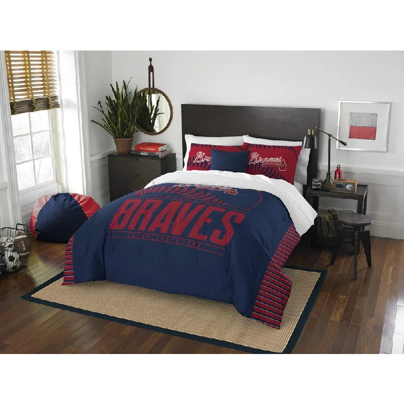 Bamboo - fiber - filled comforters with antibacterial and breathable qualitiesThe Northwest Company MLB Atlanta Braves Grandslam Full/Queen 3-piece Comforter Set Bamboo - fiber - filled comforters with antibacterial and breathable qualitiesThe Northwest Company MLB Atlanta Braves Grandslam Full/Queen 3-piece Comforter Set