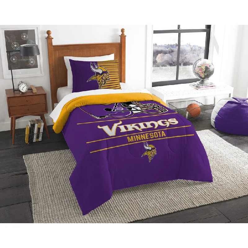 King - size comforters to fit large king - sized beds perfectlyThe Northwest Company NFL Minnesota Vikings Draft Twin 2-piece Comforter Set King - size comforters to fit large king - sized beds perfectlyThe Northwest Company NFL Minnesota Vikings Draft Twin 2-piece Comforter Set