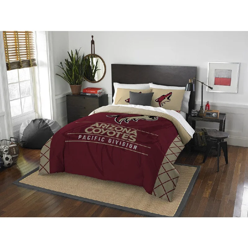 Microfiber - filled comforters that are lightweight and easy to care forThe Northwest Company NHL Arizona Coyotes Draft Full/ Queen 3-piece Comforter Set Microfiber - filled comforters that are lightweight and easy to care forThe Northwest Company NHL Arizona Coyotes Draft Full/ Queen 3-piece Comforter Set