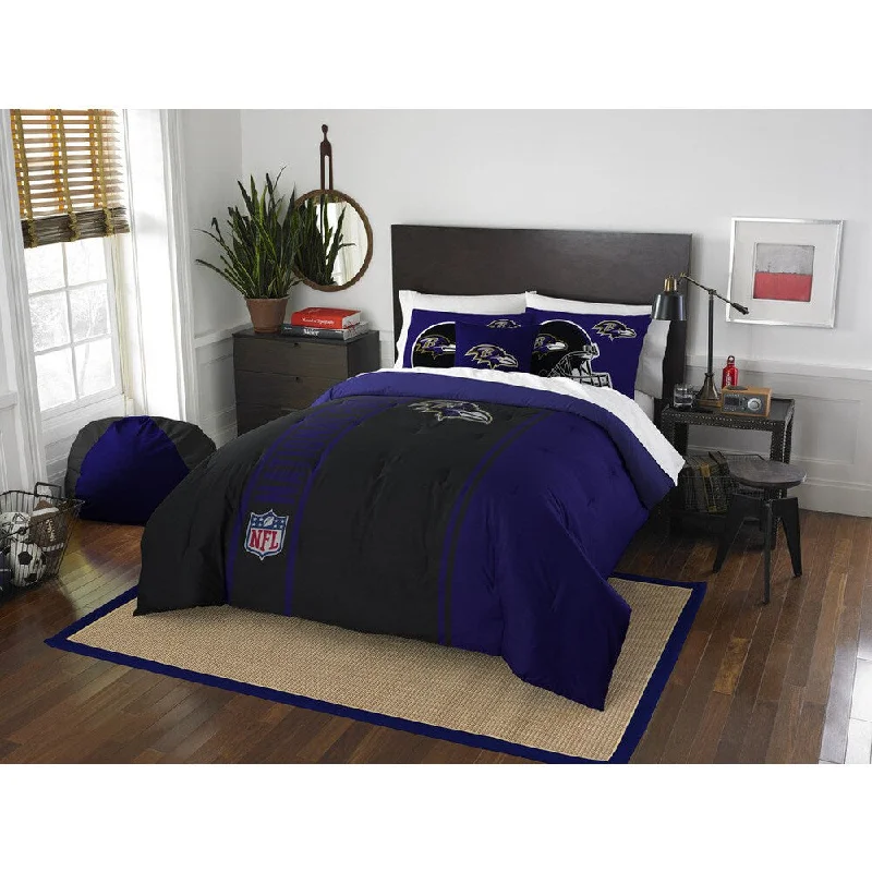 Bamboo - fiber - filled comforters with antibacterial and breathable qualitiesThe Northwest Company Official NFL Baltimore Ravens Full Applique 3-piece Comforter Set Bamboo - fiber - filled comforters with antibacterial and breathable qualitiesThe Northwest Company Official NFL Baltimore Ravens Full Applique 3-piece Comforter Set