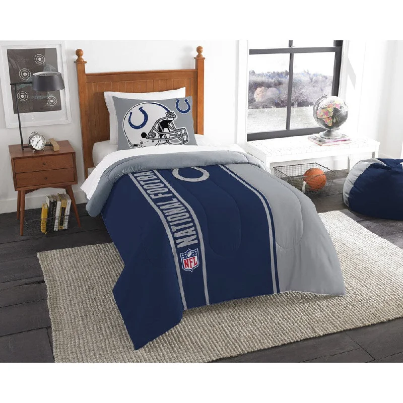 Silk - filled comforters for a luxurious and smooth touchThe Northwest Company Official NFL Indianapolis Colts Twin Applique 2-piece Comforter Set Silk - filled comforters for a luxurious and smooth touchThe Northwest Company Official NFL Indianapolis Colts Twin Applique 2-piece Comforter Set