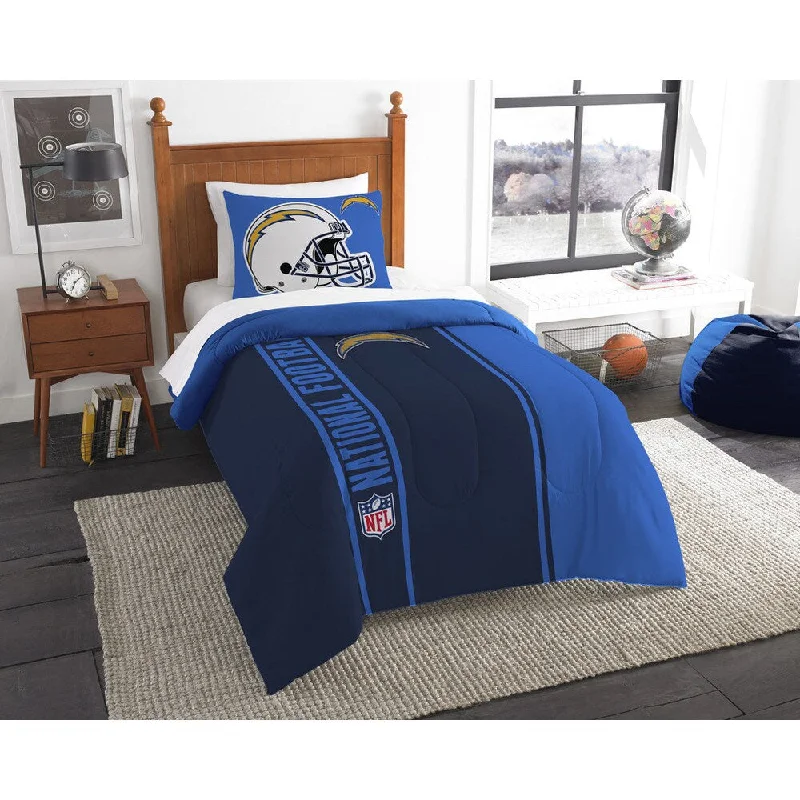 Duck down comforters with a softer feel and good warmth retentionThe Northwest Company Official NFL Los Angeles Chargers Twin Applique 2-piece Comforter Set Duck down comforters with a softer feel and good warmth retentionThe Northwest Company Official NFL Los Angeles Chargers Twin Applique 2-piece Comforter Set