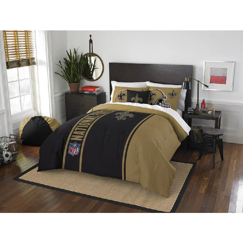 Latex - filled comforters with a bouncy texture and good supportThe Northwest Company Official NFL New Orleans Saints Full Applique 3-piece Comforter Set Latex - filled comforters with a bouncy texture and good supportThe Northwest Company Official NFL New Orleans Saints Full Applique 3-piece Comforter Set