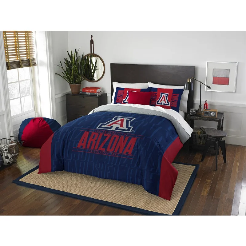 King - size comforters to fit large king - sized beds perfectlyThe Northwest Company University of Arizona Wildcats Multicolored Polyester Full/Queen 3-piece Comforter Set King - size comforters to fit large king - sized beds perfectlyThe Northwest Company University of Arizona Wildcats Multicolored Polyester Full/Queen 3-piece Comforter Set