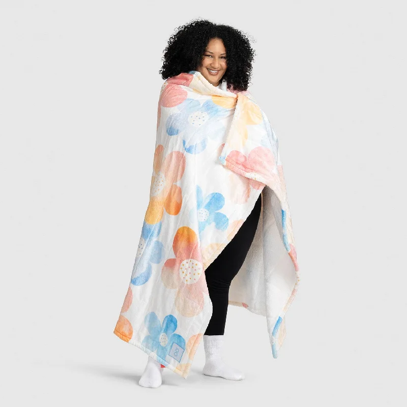 Mohair blankets with a unique sheen and softnessFloral