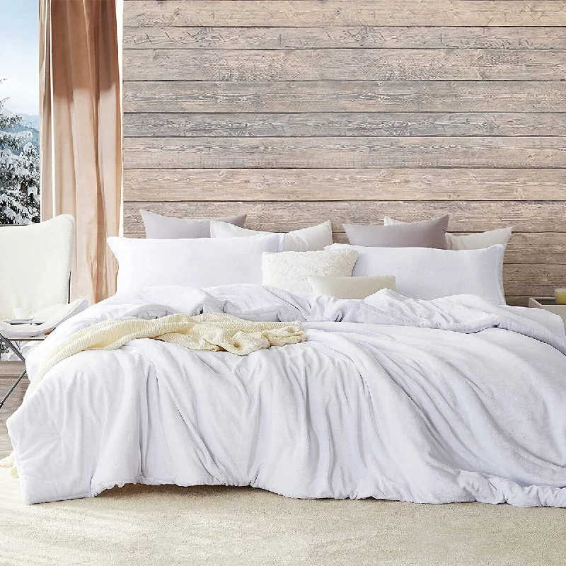 Bamboo - fiber - filled comforters with antibacterial and breathable qualitiesThe Original Plush - Coma Inducer® Oversized Comforter Set - Pearl White Bamboo - fiber - filled comforters with antibacterial and breathable qualitiesThe Original Plush - Coma Inducer® Oversized Comforter Set - Pearl White