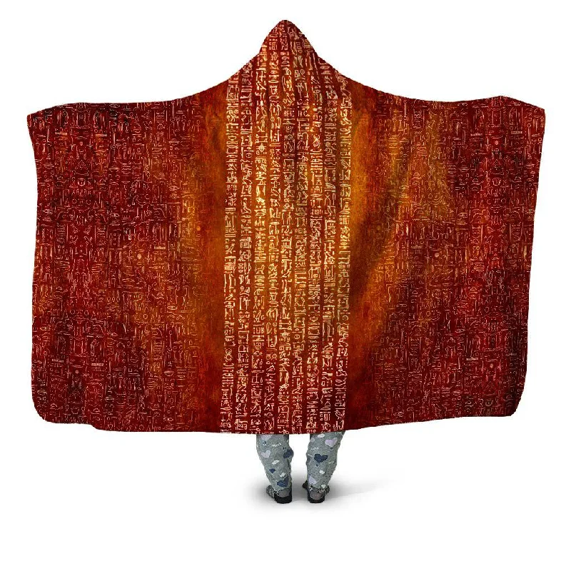 Bamboo fiber blankets with natural antibacterial propertiesTime Warp Hieroglyph Hooded Blanket Bamboo fiber blankets with natural antibacterial propertiesTime Warp Hieroglyph Hooded Blanket