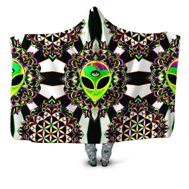 Fleece blankets for a cozy and plush textureTrance Hooded Blanket