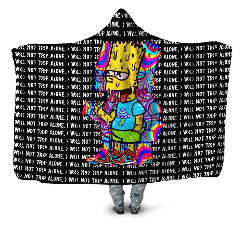 Mohair blankets with a unique sheen and softnessTripping with Him Hooded Blanket