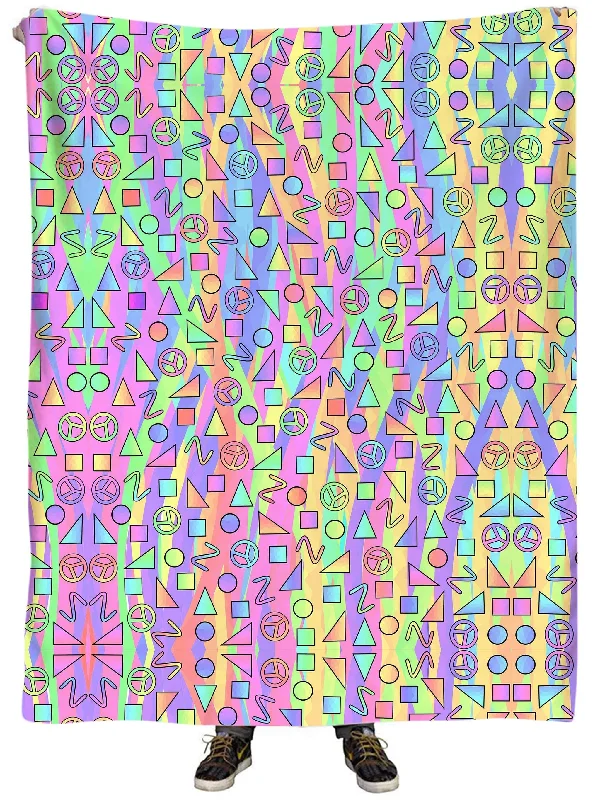 Microfiber blankets that are durable and easy to care forTrippy Retro Peace Signs Plush Blanket Microfiber blankets that are durable and easy to care forTrippy Retro Peace Signs Plush Blanket