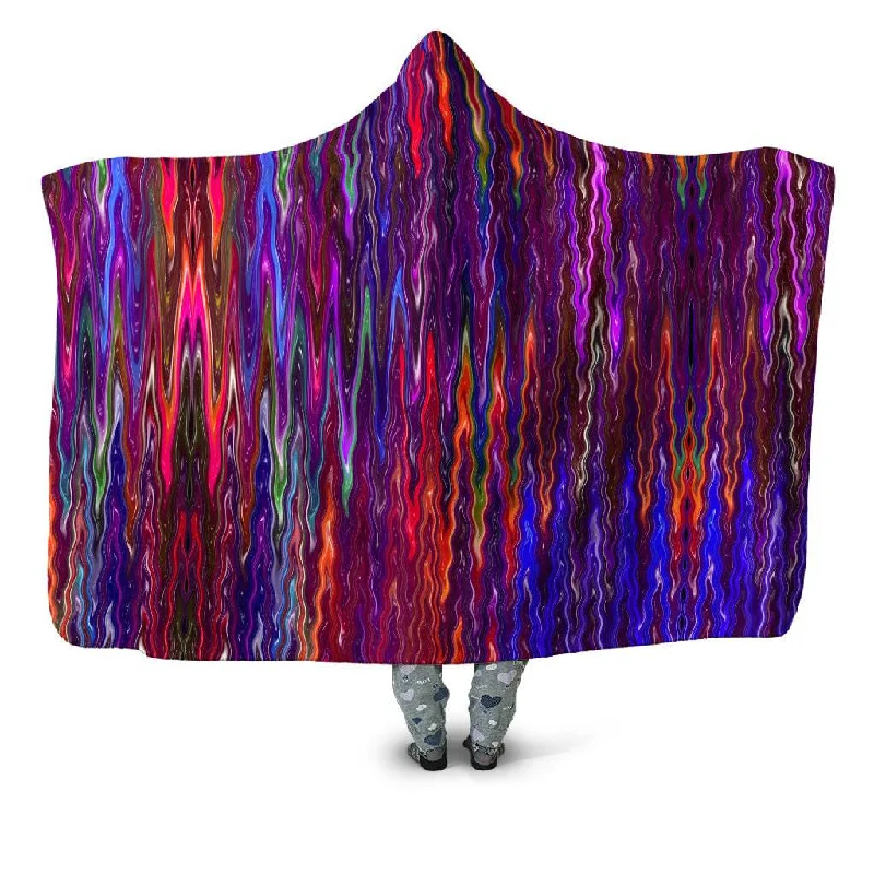 Cotton blankets for breathability and a lightweight feelTrippy Vibes Hooded Blanket Cotton blankets for breathability and a lightweight feelTrippy Vibes Hooded Blanket