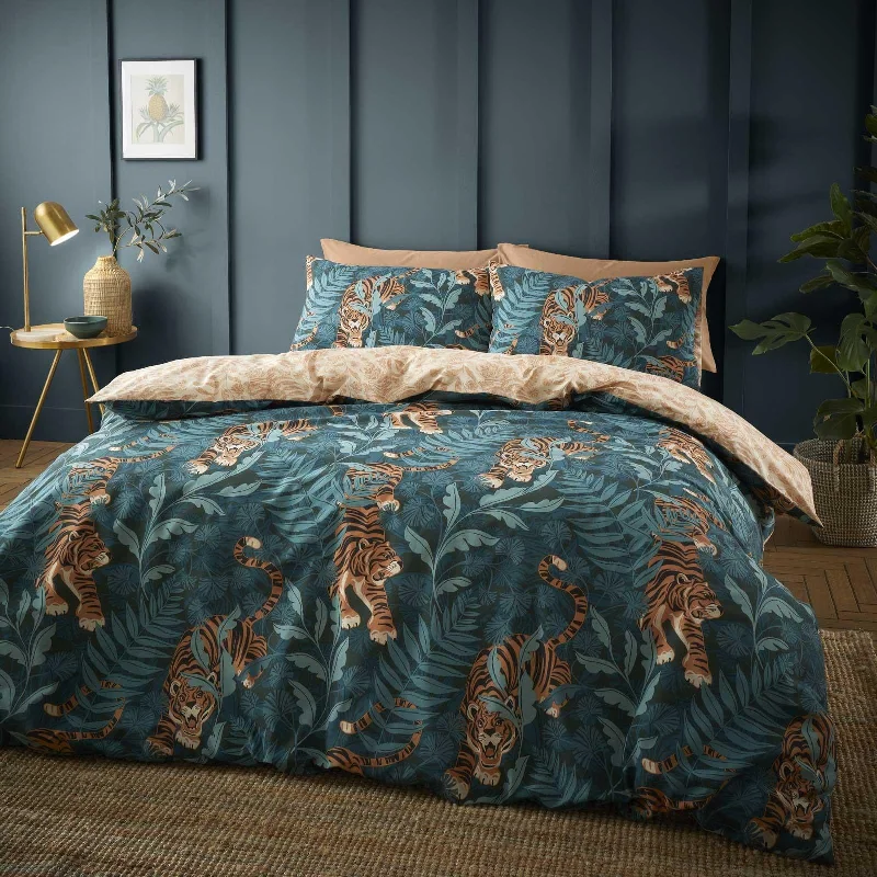 Egyptian cotton duvet covers for a luxurious and soft feelTropic Tiger Leaf Duvet Cover Set Egyptian cotton duvet covers for a luxurious and soft feelTropic Tiger Leaf Duvet Cover Set