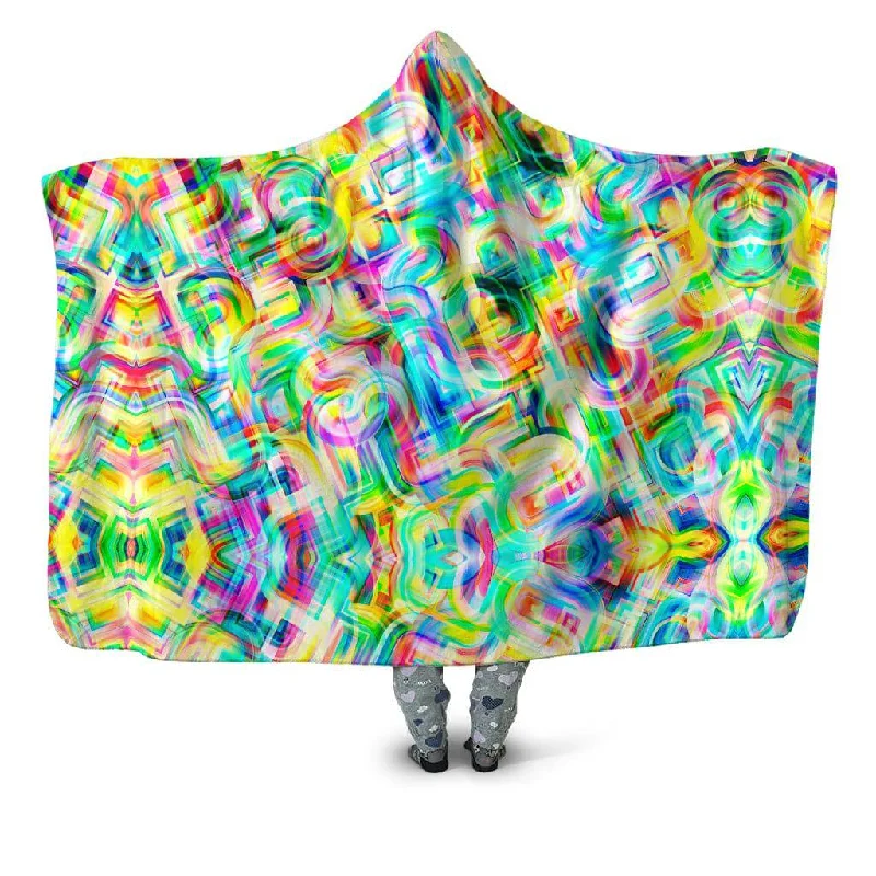 Chenille blankets with a thick and fuzzy textureTropical Nectar Hooded Blanket