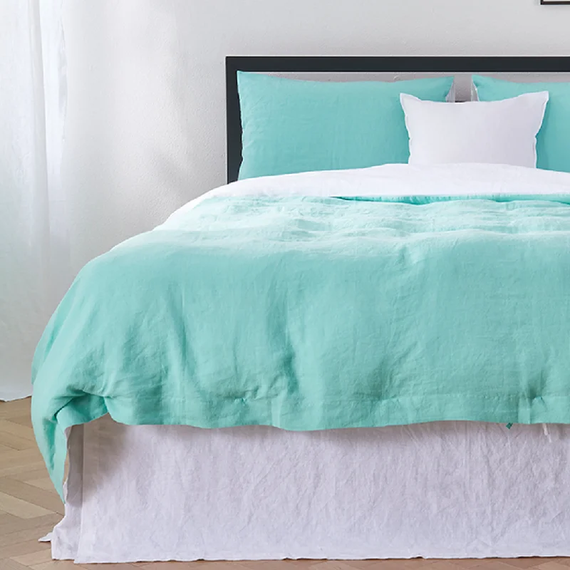 Geometric - patterned duvet covers for a modern and stylish lookTwo Tones Linen Duvet Cover Geometric - patterned duvet covers for a modern and stylish lookTwo Tones Linen Duvet Cover