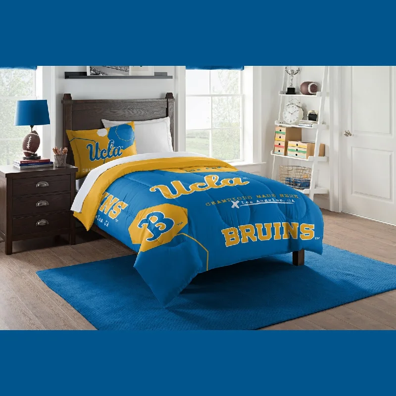 Cotton - filled comforters for a breathable and natural sleep experienceUCLA Hexagon Twin Comforter Set Cotton - filled comforters for a breathable and natural sleep experienceUCLA Hexagon Twin Comforter Set