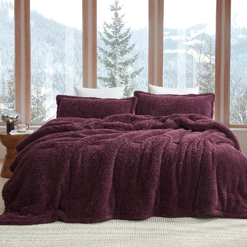 Cotton - filled comforters for a breathable and natural sleep experienceUnfluffin Believable - Coma Inducer® Oversized Comforter Set - Burgundy Cotton - filled comforters for a breathable and natural sleep experienceUnfluffin Believable - Coma Inducer® Oversized Comforter Set - Burgundy