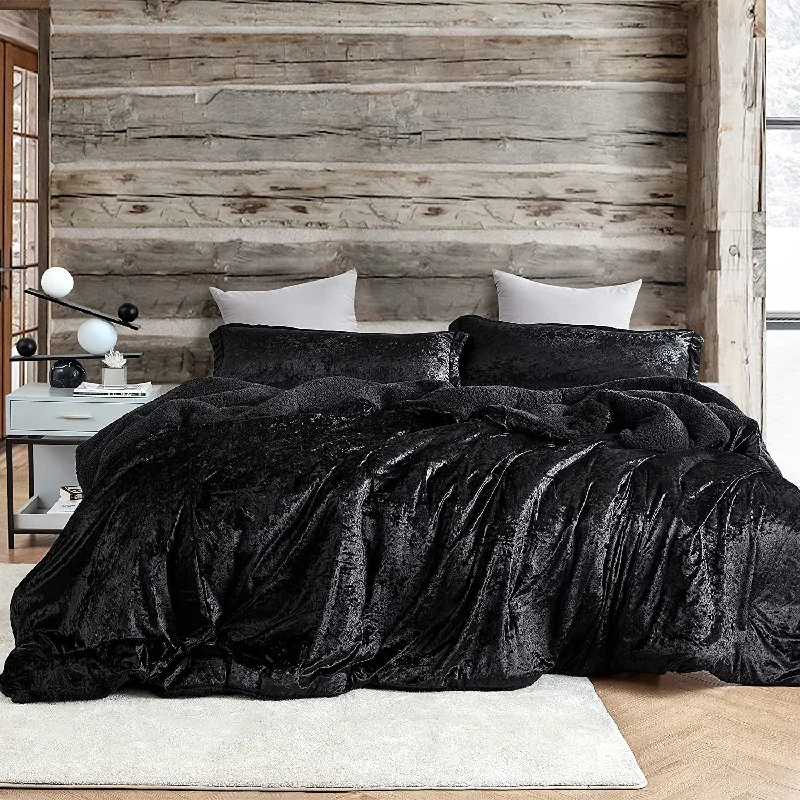 Wool - filled comforters with natural moisture - wicking and temperature - regulating featuresVelvet Crush - Coma Inducer® Oversized Comforter Set - Champagne Black Wool - filled comforters with natural moisture - wicking and temperature - regulating featuresVelvet Crush - Coma Inducer® Oversized Comforter Set - Champagne Black