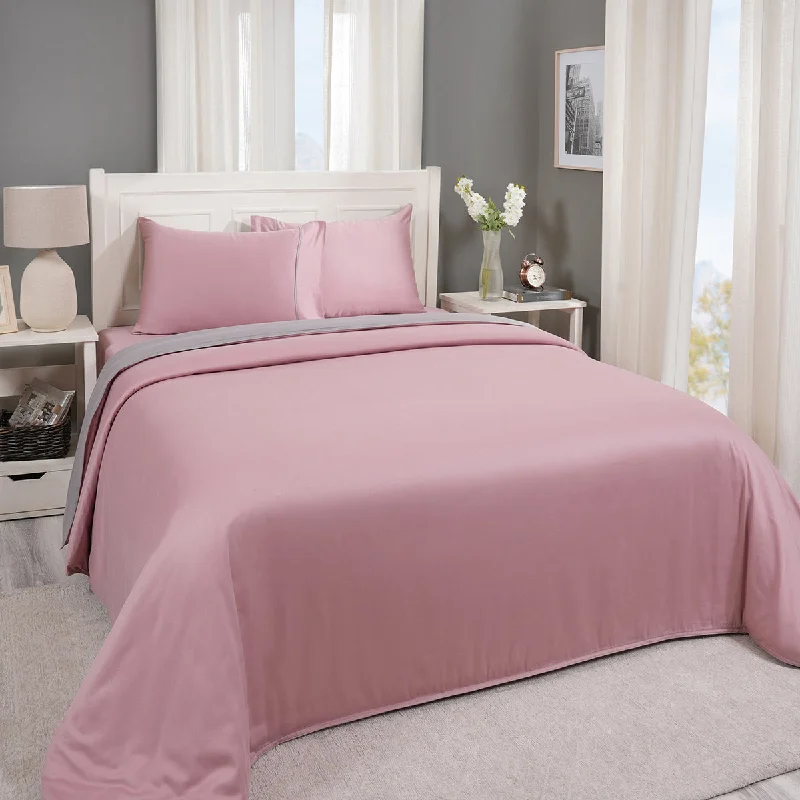 Clearance - priced duvet covers for a great deal on last - season modelsBed duvet covers to enhance the comfort and aesthetics of the bedroomViola 100%Cotton Solid Grey Duvet Cover With Pillow Case