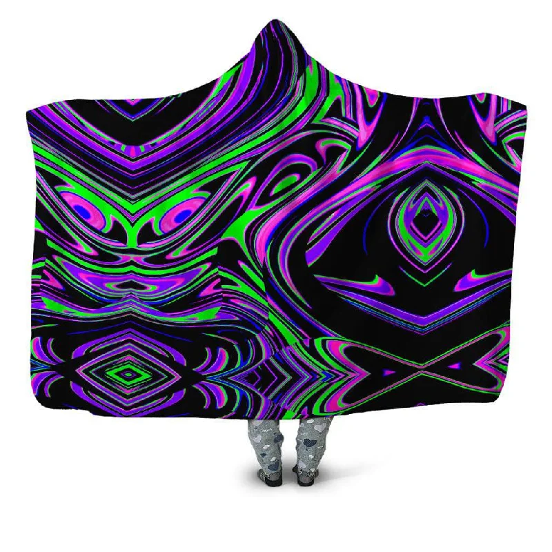 Bamboo fiber blankets with natural antibacterial propertiesViolet and Lime Blackout Drip Hooded Blanket Bamboo fiber blankets with natural antibacterial propertiesViolet and Lime Blackout Drip Hooded Blanket