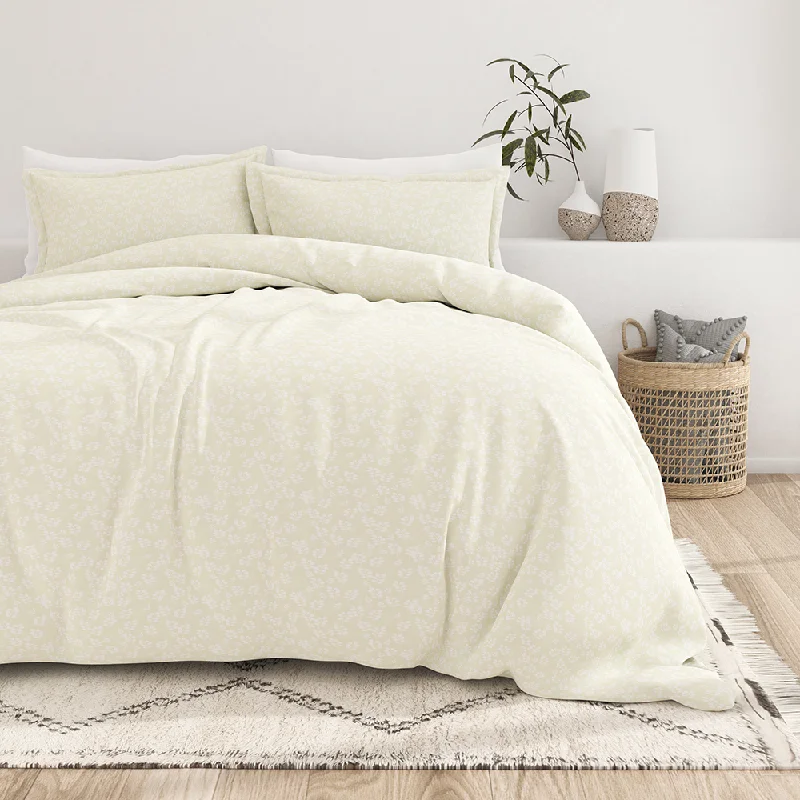Button - closure duvet covers for a classic and secure fasteningWheatfield Pattern 3-Piece Duvet Cover Set Button - closure duvet covers for a classic and secure fasteningWheatfield Pattern 3-Piece Duvet Cover Set