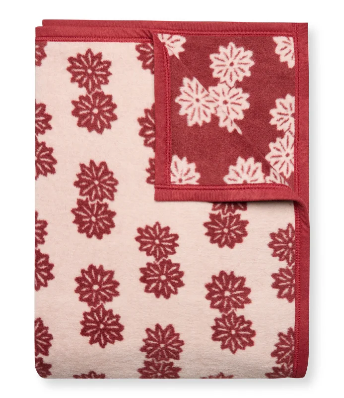 Chenille blankets with a thick and fuzzy textureWinter Blooms Blanket