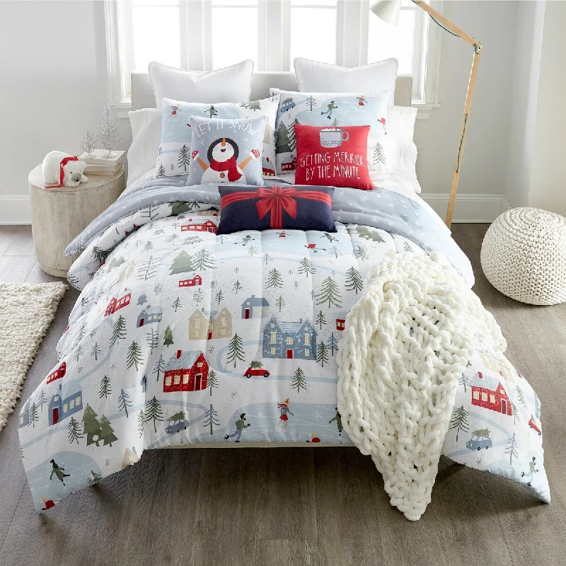 Queen - size comforters for standard queen - sized mattressesWinter Wonderland 3 PC Comforter Set from Your Lifestyle by Donna Sharp Queen - size comforters for standard queen - sized mattressesWinter Wonderland 3 PC Comforter Set from Your Lifestyle by Donna Sharp