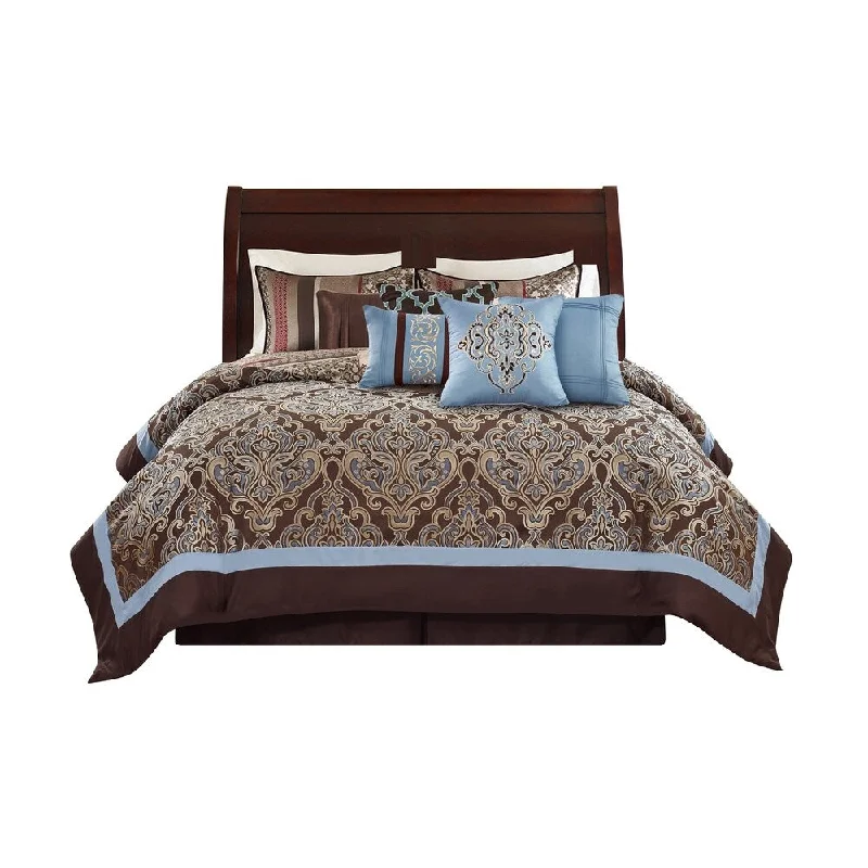 Goose down comforters known for their superior quality and insulationWonder Home Winston 10PC Jacquard Comforter Set Goose down comforters known for their superior quality and insulationWonder Home Winston 10PC Jacquard Comforter Set