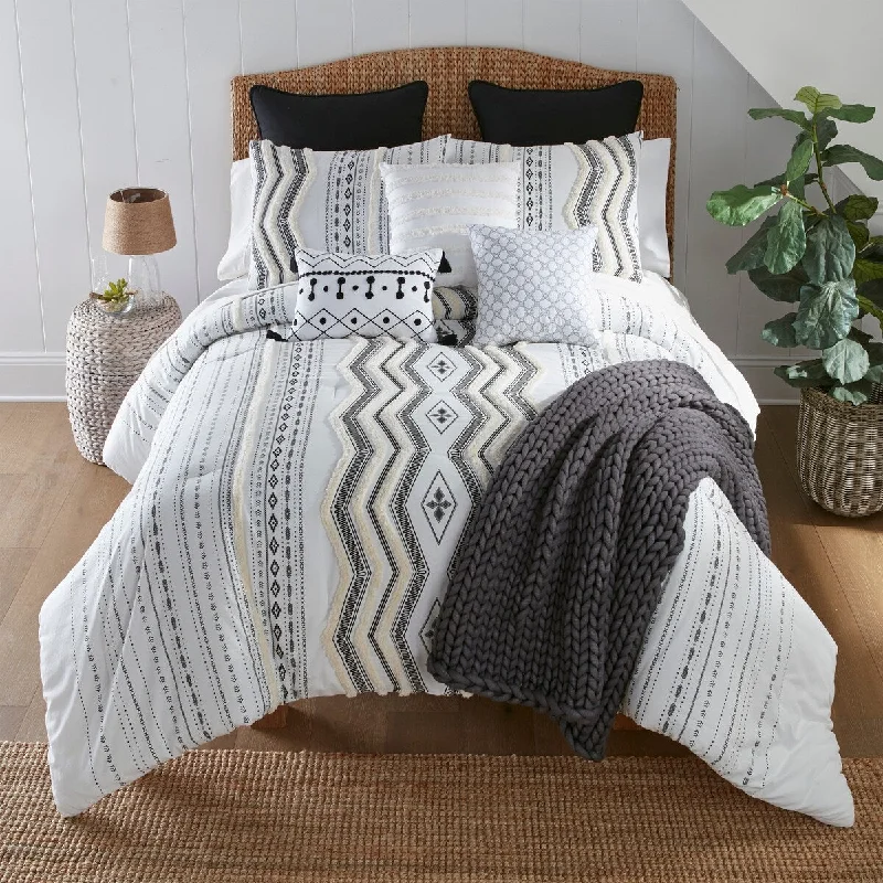 Synthetic - filled comforters like polyester for affordability and hypoallergenic propertiesYour Lifestyle by Donna Sharp Cameron Cotton 3 PC Comforter Set Synthetic - filled comforters like polyester for affordability and hypoallergenic propertiesYour Lifestyle by Donna Sharp Cameron Cotton 3 PC Comforter Set