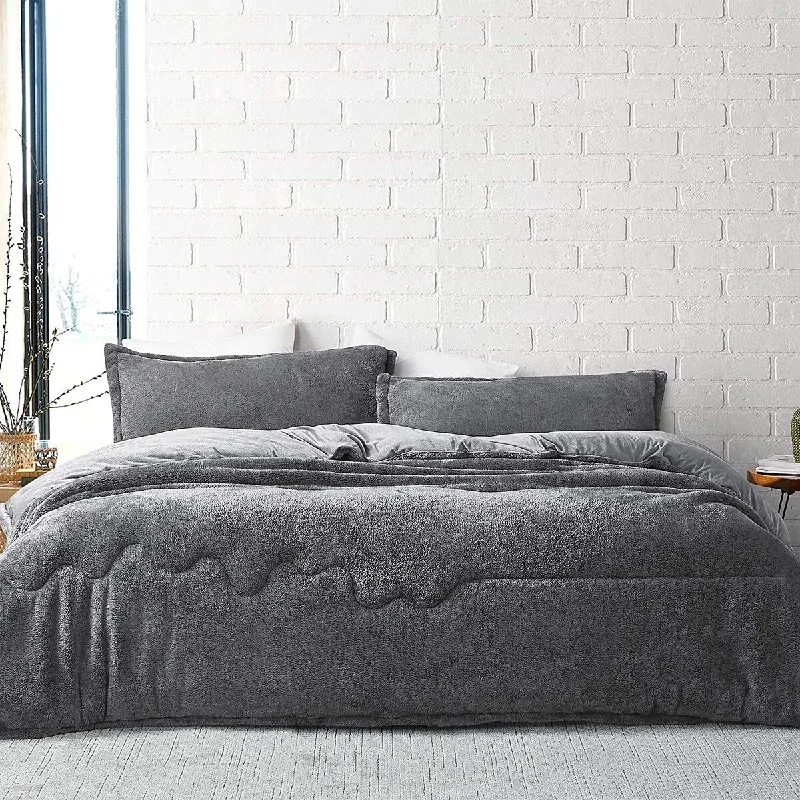 Synthetic - filled comforters like polyester for affordability and hypoallergenic propertiesCrooked Line - Coma Inducer® Comforter Set - Steel Gray Synthetic - filled comforters like polyester for affordability and hypoallergenic propertiesCrooked Line - Coma Inducer® Comforter Set - Steel Gray